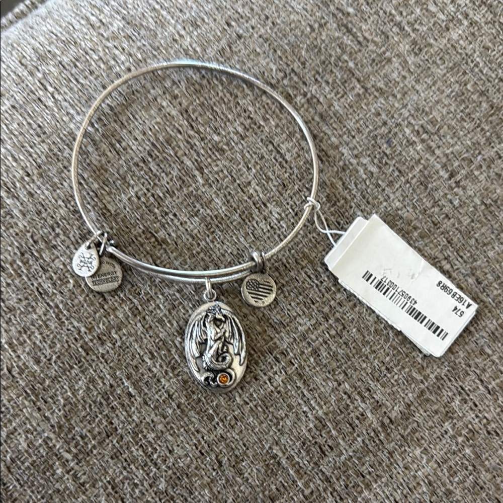 Silver Dragon Charm Bracelet